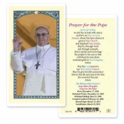 25pk - Pope Francis Laminated Holy Card  Pk 25