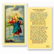 Prayer Before A Journey 2 x 4 inch Holy Card