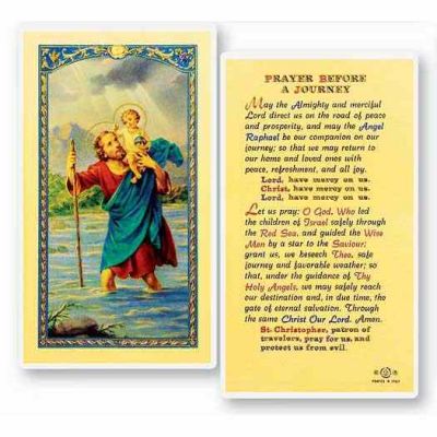 Prayer Before A Journey 2 x 4 inch Holy Card (2 Pack) - 846218014527 - E24-623