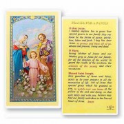 25pk - Family Prayer Laminated Holy Card  Pk 25
