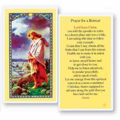 Prayer For A Retreat 2 x 4 inch Holy Card (50 Pack) - 846218014725 - E24-784