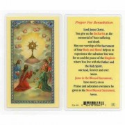 25pk - Prayer for Benediction Laminated Holy Card  Pk 25