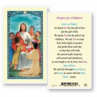 25pk - Christ with Children Prayer for Children Laminated Holy Card  Pk 25