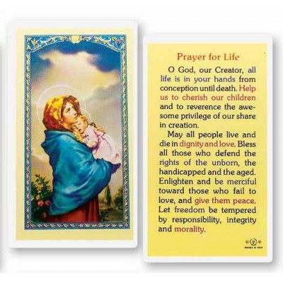 Prayer For Life Holy Card - (Pack Of 31) -  - E24-707