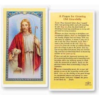 25pk - Prayer for the Growing Old Laminated Holy Card  Pk 25