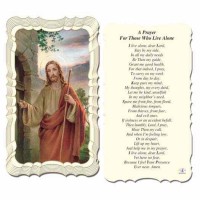 50pk - Prayer For Those Who Live Alone 2 x 4 inch Prayer-Card - (Pack of 50)