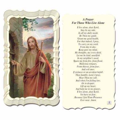 Prayer For Those Who Live Alone 2 x 4 inch Holy Card - (Pack of 50) - 846218008847 - G50-712