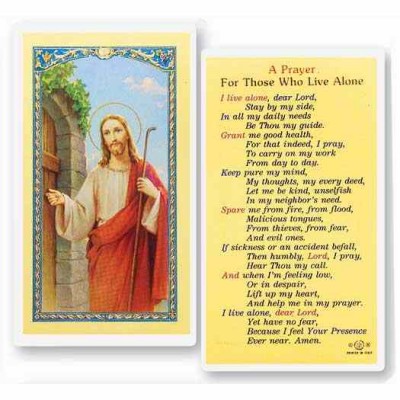 Prayer For Those Who Live Alone 2 x 4 inch Holy Cards (50 Pack) - 846218013766 - E24-712