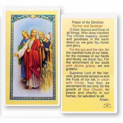Prayer Of A Farmer And Gardner 2 x 4 inch Holy Card (2 Pack) - 846218013414 - E24-739