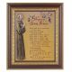 Prayer Of Saint Francis 8x10 inch Print In a Cherry/Gold Edge Frame - 846218066731 - 126-311