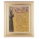 Prayer Of Saint Francis In A Fine Detailed Scrollwork Satin Gold Frame - - 138-311 Prayer Of Saint Francis In A Fine Detailed Scrollwork Satin Gold Frame - - 138-311