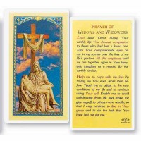25pk - Prayer for Widows and Widowers Laminated Holy Card  Pk 25