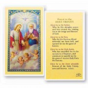 25pk - Prayer to Holy Trinity Laminated Holy Card  Pk 25