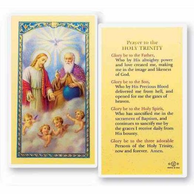 Prayer To Holy Trinity Holy Card (50 Pack) - 846218013445 - E24-133