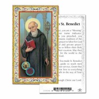 100pk - Prayer To Saint Benedict 2 x 4 inch Prayer-Cards - (Pack of 100)