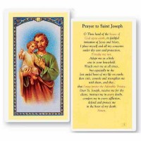 25pk - Saint Joseph Laminated Holy Card  Pk 25