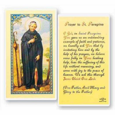 Prayer To Saint Peregrine 2 x 4 inch Holy Cards (50 Pack) - 846218015241 - E24-514