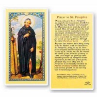 25pk - Saint Peregrine Laminated Holy Card  Pk 25
