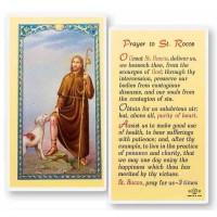 25pk - Saint Rocco Laminated Holy Card  Pk 25