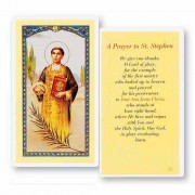 25pk - Saint Stephen Laminated Holy Card  Pk 25