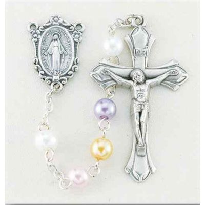 Premium Handcrafted Faux Pearl Bead Rosary -  - 266MC