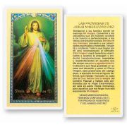 Promesas Jesus Misericordioso Holy Card - (Pack Of 50)