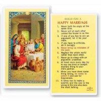 25pk - Rules for a Happy Marriage Laminated Holy Card  Pk 25