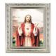 Sacred Heart Of Jesus 10x8 inch Print In a Silver Frame - 846218064102 - 164-105