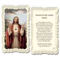 50pk - Sacred Heart Of Jesus 2 x 4 inch Prayer-Card - (Pack of 50)