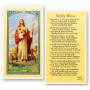 25pk - Safely Home with the Good Shepherd Laminated Holy Card  Pk 25