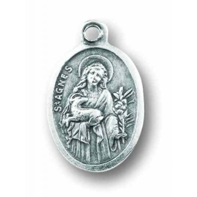 Saint Agnes Oxidized Medal (Pack of 25) -  - 1086-401