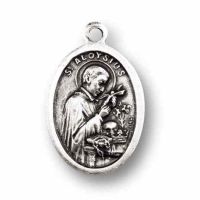 Saint Aloysius Silver Oxidized Medal (25 Pack)