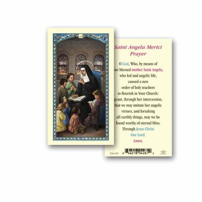 Saint Angela Merici Holy Card - (Pack Of 31) -  - E24-399