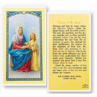25pk - Saint Anne Laminated Holy Card  Pk 25