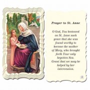 50pk - Saint Anne 2x4 inch Prayer-Cards - (Pack of 50)