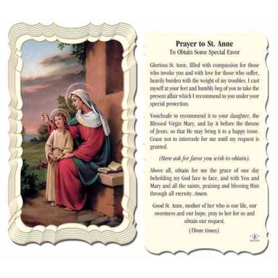 Saint Anne Holy Card w/Gold Edges 50 Pack -  - G50-612