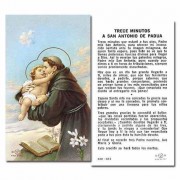100pk - Saint Anthony 2x4 inch Prayer-Cards - (Pack of 100)