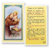 25pk - Saint Anthony Laminated Holy Card  Pk 25