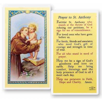 Saint Anthony Holy Card - (Pack Of 31) -  - E24-307