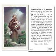 100pk - Saint Anthony Prayer-Card w/Gold Edges 100 Pack