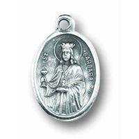 Saint Barbara Oxidized Medal (Pack of 25)