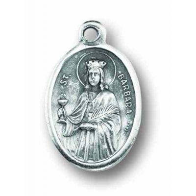 Saint Barbara Oxidized Medal (Pack of 25) -  - 1086-408