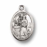 Saint Benedict Silver Oxidized Medal (25 Pack)