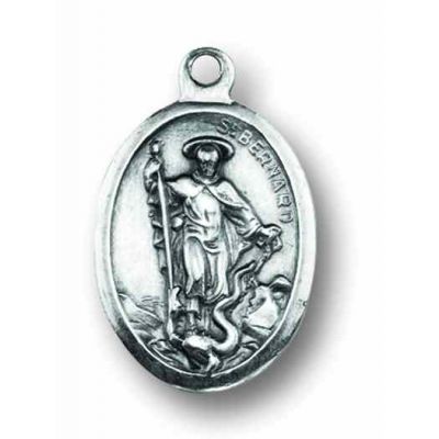 Saint Bernard Oxidized Medal (Pack of 25) -  - 1086-411