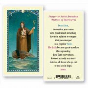 25pk - Saint Brendan Laminated Holy Card  Pk 25