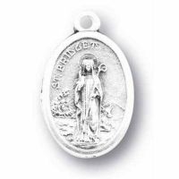 Saint Bridget Silver Oxidized Medal (25 Pack)