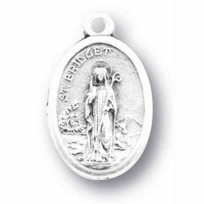 Saint Bridget Silver Oxidized Medal (25 Pack) - 846218077270 - 1086-413