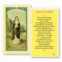 25pk - Prayer to Saint Brigid Laminated Holy Card  Pk 25