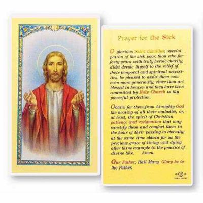Saint Camillus De Lellis Prayer For The Sick Holy Card (50 Pack) - 846218013704 - E24-723