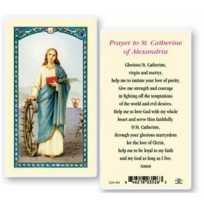 Saint Catherine Of Alexandria Holy Card - (Pack Of 31) -  - E24-415